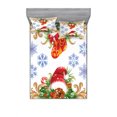thumbnail image 1 of Ambesonne Christmas Fitted Sheet & Pillow Sham Set, Stocking Santa Hat, Full, Multicolor, 1 of 3