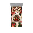 thumbnail image 1 of Ambesonne Christmas Fitted Sheet & Pillow Sham Set, Vintage Ornaments, Twin, Multicolor, 1 of 2