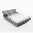 thumbnail image 1 of Ambesonne Christmas Fitted Sheet, Tree, King Size, Purple Grey Green, 1 of 3