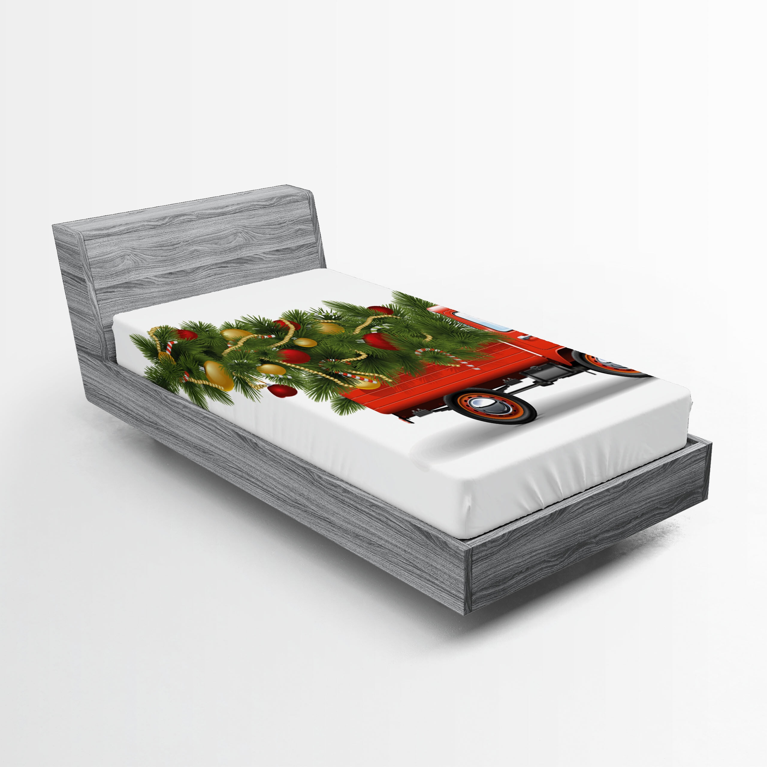 Ambesonne Microfiber Fitted Sheet