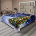 thumbnail image 1 of Ambesonne Christmas Flat Sheet, Elf Noel Theme Winter, California King, Multicolor, 1 of 1