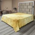 thumbnail image 1 of Ambesonne Christmas Flat Sheet, Snowflakes Noel Yule, California King, Sand Brown White, 1 of 1