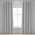 thumbnail image 1 of Ambesonne Christmas Grommet Curtain, Noels Presents, 50" x 108", Scarlet Blue Beige, 1 of 6