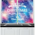 thumbnail image 1 of Ambesonne Christmas Kitchen Curtains, Polygonal Abstract, 55"x39", Multicolor, 1 of 2