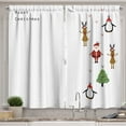 thumbnail image 1 of Ambesonne Christmas Kitchen Curtains, Stripes, 55"x39", Multicolor, 1 of 2