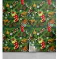 thumbnail image 1 of Ambesonne Christmas Peel & Stick Wallpaper for Home, Xmas Accessories Pine, 13"x72", Dark Green Brown and Red, 1 of 6