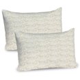 thumbnail image 1 of Ambesonne Christmas Pillow Sham 2 Pack, Doodle Swirls, 26"x20", Yellow and Sepia, 1 of 3