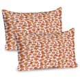 thumbnail image 1 of Ambesonne Christmas Pillow Sham 2 Pack, Gingerbread Cookie, 36"x20", Pale Brown and White, 1 of 3