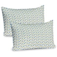 thumbnail image 1 of Ambesonne Christmas Pillow Sham 2 Pack, Trees and Presents, 26"x20", Sky Blue Yellow Green, 1 of 3