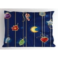 thumbnail image 1 of Ambesonne Christmas Pillow Sham, Xmas Objects Art, 26" X 20", Multicolor, 1 of 2