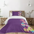 thumbnail image 1 of Ambesonne Christmas Quilted Bedspread Set 2 Pcs, Doodle Balls, Twin Size, Multicolor, 1 of 3