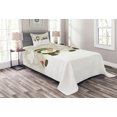 thumbnail image 1 of Ambesonne Christmas Quilted Bedspread Set 2 Pcs, Snowflake Winter Day, Twin Size, Multicolor, 1 of 3