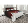 thumbnail image 1 of Ambesonne Christmas Quilted Bedspread Set 3 Pcs, Snowman with Hat, Queen Size, Multicolor, 1 of 3