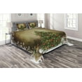 thumbnail image 1 of Ambesonne Christmas Quilted Coverlet 3 Pcs, Pine Tree Presents, Queen Size, Multicolor, 1 of 2