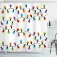 thumbnail image 1 of Ambesonne Christmas Shower Curtain, Vibrant Celebratory, 69"Wx70"L, Multicolor, 1 of 4