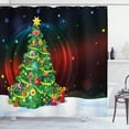 thumbnail image 1 of Ambesonne Christmas Shower Curtain, Xmas Tree Cartoon, 69"Wx75"L, Multicolor, 1 of 3