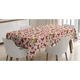 thumbnail image 1 of Ambesonne Christmas Tablecloth Rectangular Table Cover, Cartoon Santa Claus, 52"x70", Multicolor, 1 of 4