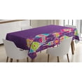 thumbnail image 1 of Ambesonne Christmas Tablecloth Rectangular Table Cover, Doodle Balls, 60"x84", Multicolor, 1 of 4