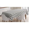 thumbnail image 1 of Ambesonne Christmas Tablecloth Rectangular Table Cover, Fir Tree Silhouette, 52"x70", Charcoal Grey and Ivory, 1 of 3