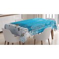 thumbnail image 1 of Ambesonne Christmas Tablecloth Rectangular Table Cover, Flock of Bullfinches, 60"x90", Multicolor, 1 of 4