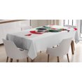 thumbnail image 1 of Ambesonne Christmas Tablecloth Rectangular Table Cover, Funny Dog Sunglasses, 52"x70", Multicolor, 1 of 3