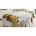 thumbnail image 1 of Ambesonne Christmas Tablecloth Rectangular Table Cover, Gingerbread Theme, 52"x70", Multicolor, 1 of 4