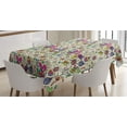 thumbnail image 1 of Ambesonne Christmas Tablecloth Rectangular Table Cover, Lively Rich Doodle, 60"x84", Multicolor, 1 of 4