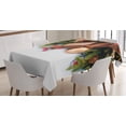 thumbnail image 1 of Ambesonne Christmas Tablecloth Rectangular Table Cover, Pine Cones Garland, 60"x90", Multicolor, 1 of 3