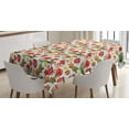 thumbnail image 1 of Ambesonne Christmas Tablecloth Rectangular Table Cover, Retro Cookies Candy, 60"x90", Multicolor, 1 of 4