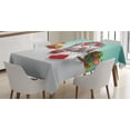 thumbnail image 1 of Ambesonne Christmas Tablecloth Rectangular Table Cover, Snowman and Boxes, 60"x84", Multicolor, 1 of 4