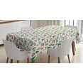 thumbnail image 1 of Ambesonne Christmas Tablecloth Rectangular Table Cover, Theme Xmas, 60"x84", Multicolor, 1 of 3