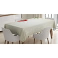 thumbnail image 1 of Ambesonne Christmas Tablecloth Rectangular Table Cover, Tree, 60"x84", Beige Red Green, 1 of 4