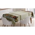 thumbnail image 1 of Ambesonne Christmas Tablecloth Rectangular Table Cover, Vintage Ornate Nature, 52"x70", Multicolor, 1 of 4