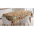 thumbnail image 1 of Ambesonne Christmas Tablecloth Rectangular Table Cover, Vivid Colorful Xmas, 60"x84", Multicolor, 1 of 4