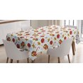 thumbnail image 1 of Ambesonne Christmas Tablecloth Rectangular Table Cover, Xmas Ornaments Bells, 60"x90", Multicolor, 1 of 4