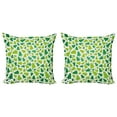 thumbnail image 1 of Ambesonne Christmas Throw Pillow Cover 2 Pack, Fir Tree Silhouettes, 18", Apple Green Fern Green, 1 of 2