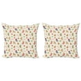 thumbnail image 1 of Ambesonne Christmas Throw Pillow Cover 2 Pack, Traditional Sweets, 18", Multicolor, 1 of 2