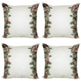 thumbnail image 1 of Ambesonne Christmas Throw Pillow Cover 4 Pack, Branch Berry, 18", Multicolor, 1 of 5