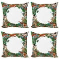 thumbnail image 1 of Ambesonne Christmas Throw Pillow Cover 4 Pack, Holiday, 18", Multicolor, 1 of 7