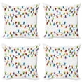 thumbnail image 1 of Ambesonne Christmas Throw Pillow Cover 4 Pack, Vibrant Celebratory, 18", Multicolor, 1 of 5