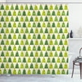 thumbnail image 1 of Ambesonne Christmas Tree Shower Curtain, Ornamented Trees, 69"Wx70"L, Multicolor, 1 of 3