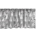thumbnail image 1 of Ambesonne Christmas Tree Valance Pack of 2, Snowflakes Backdrop, 42"X18", Pale Taupe and Vermilion, 1 of 1