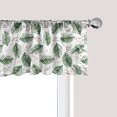 thumbnail image 1 of Ambesonne Christmas Tree Window Valance, Branches Pattern, 54" X 12", Hunter Green and White, 1 of 3