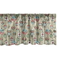 thumbnail image 1 of Ambesonne Christmas Tree Window Valance, Ornament Pattern, 54" X 12", Multicolor, 1 of 3