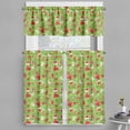 thumbnail image 1 of Ambesonne Christmas Valance & Curtain, Xmas, 55"x24", Apple Green Red, 1 of 6