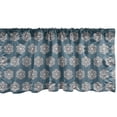 thumbnail image 1 of Ambesonne Christmas Valance Pack of 2, Chill Winter Evening Art, 42"X12", Slate Blue Pale Peach, 1 of 3