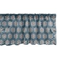 thumbnail image 1 of Ambesonne Christmas Valance Pack of 2, Chill Winter Evening Art, 42"X18", Slate Blue Pale Peach, 1 of 3