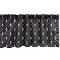 thumbnail image 1 of Ambesonne Christmas Window Valance, Checkered Diagonal Pattern with Dashed Lines and Dots Small Abstract Pine Trees, Curtain Valance for Kitchen Bedroom Decor with Rod Pocket, 54" X 18", Multicolor, 1 of 2