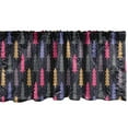 thumbnail image 1 of Ambesonne Christmas Window Valance, Noel Trees Snowflakes, 54" X 12", Multicolor, 1 of 3