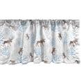 thumbnail image 1 of Ambesonne Christmas Window Valance, Winter Retro Forest, 54" X 18", Brown Blue, 1 of 3